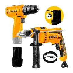 INGCO TOOLS - Taladro Percutor Eléctrico 12v Inalámbrico Carga Usb Ingco