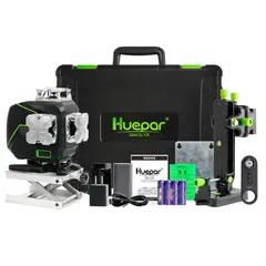 HUEPAR - Nivel láser verde S04CG 16 líneas 4d bluetooth recargable