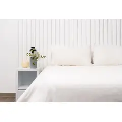 COBITEX HOME - Fundas De Almohada Lisas Perla 2 plazas 100% Algodón