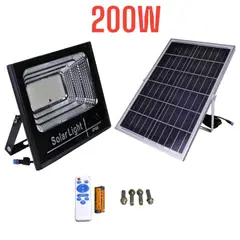 OEM - Reflector Solar Led 200Watts con Panel Solar Exteriores