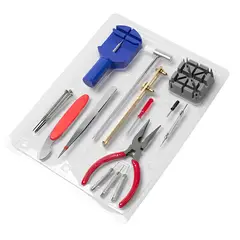 GENERICO - Kit Relojero de 16 Herramientas Para Reparar Relojes