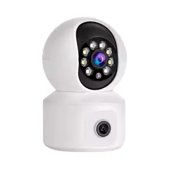BUYPAL - Camara de Seguridad Doble Lente Conexion WiFi Interior