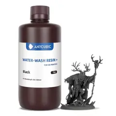 ANYCUBIC - Resina Lavable Al Agua 1kg Negro