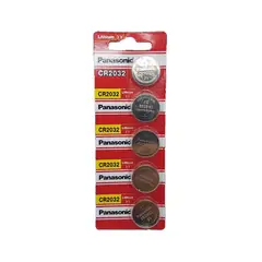 PANASONIC - PILAS CR2032 3V LITIO X 5 UNIDADES