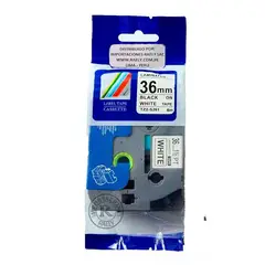 GENERICO - TZ2-S261 FONDO BLANCO LETRAS NEGRAS 36MM X 8MTS TZE-S261