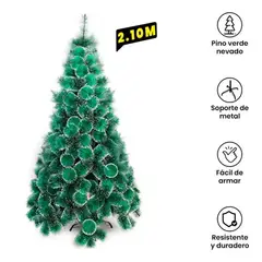 GENERICO - Árbol de Navidad Bavaria Frondoso 2.1 M