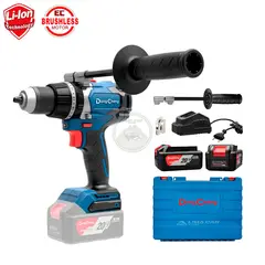 DONGCHENG - Taladro Percutor Atornillador 5Ah 10mm Maleta Profesional