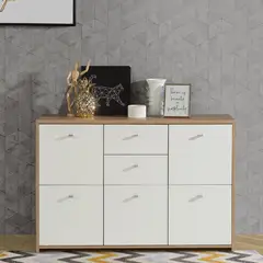 VENTITAS HOME - Aparador Moderno Gregory Duna y Blanco