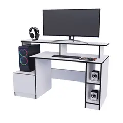 MOVENDA - Escritorio Gamer NR 13 150cm Blanco