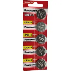 PANASONIC - PILAS CR2016 3V LITIO X 5 UNIDADES