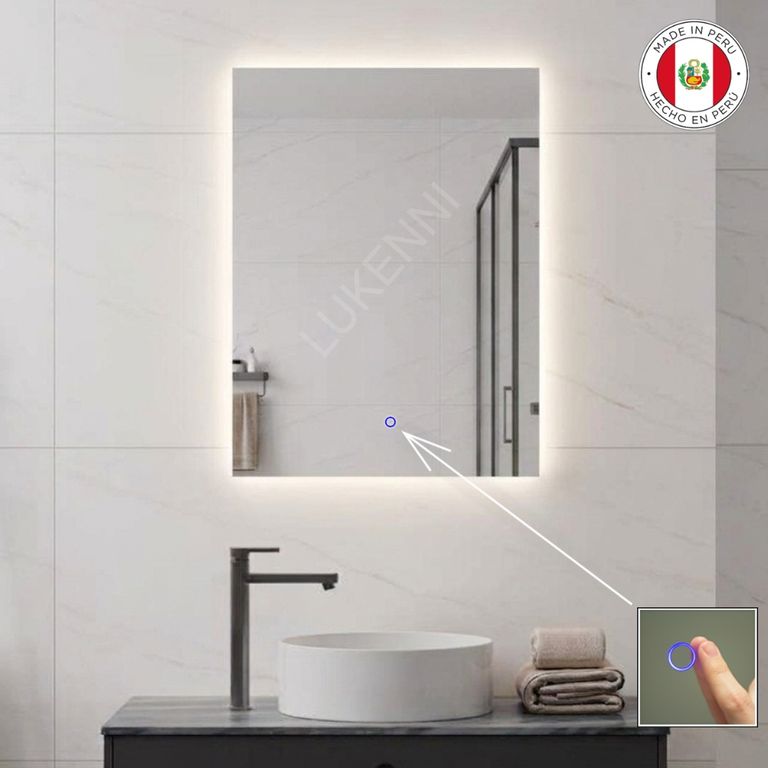 Espejo LED Tactil 50x70 cm CANSI Tres luces