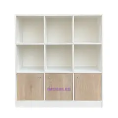 TEMEL - Mueble Organizador Escolar Librero estante Melamina 18MM
