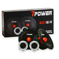 GENERICO - Parlantes Medios Rango 6.5 Pulgadas 450w + Tweeter Bala 300w