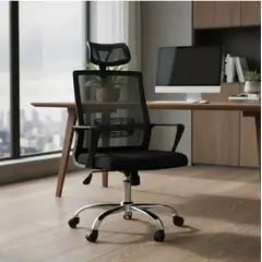 MOBELART - Silla de Oficina Presidente Look XJ BC Negro möbelArt