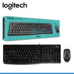 LOGITECH - TECLADO MOUSE MK120 USB SP BLACK
