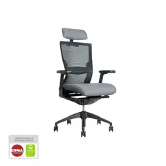 NIHM - Silla De Oficina Ergonómica Giratoria Nihmo 6 New Gerencial Negro