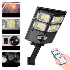 GENERICO - Lamprara Solar Con sensor de movimiento para pared 4 Celda