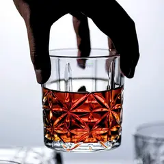 ICHIMATSU - Jgo 8pc Vasos, Hielera, Cubo, Whiskera Cadamada, Brandy, Escoces 1000 ml
