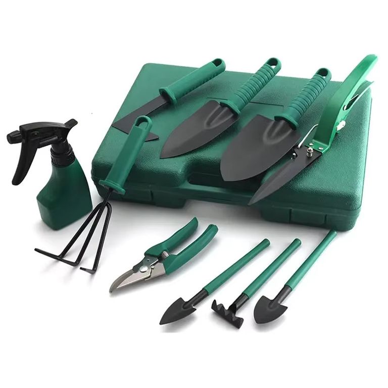 Set de Herramientas de Jardineria con maletin - Verde
