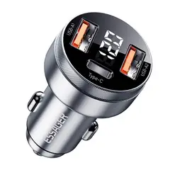 ESSAGER - Cargador Auto Usb C Para iPhone Samsung Carga Rápida 80w