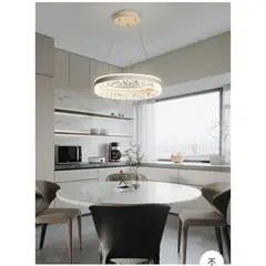 GENERICO - Lámpara de techo led aro blanco 3 luces