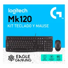 LOGITECH - Kit Teclado Y Mouse MK120 Alambrico USB