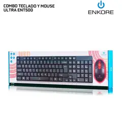 ENKORE - Combo 2 en 1 Teclado y mouse Ultra ENT500