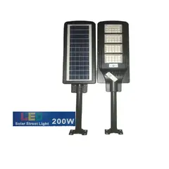 SEISA - Luminaria Solar Led 200w Soporte Ctrl Remoto Luz Fija