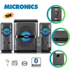 MICRONICS - Parlante Bluetooth Melody S7401BT LED FM USB