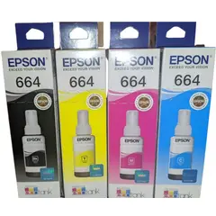 EPSON - Tinta Kit T664, 4 Colores originales