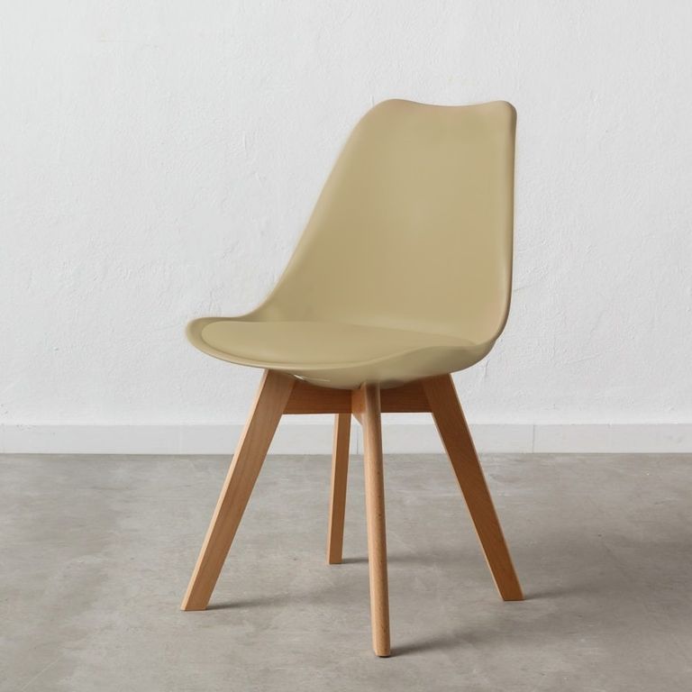 Silla de Comedor Nórdica Larizza Ventitas Home Beige