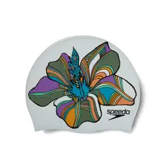 SPEEDO - Gorro Natacion Digital Printed Cap White Pink