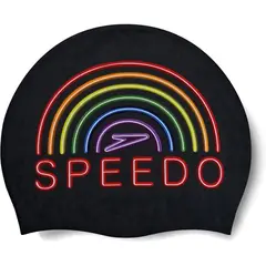 SPEEDO - Gorro Natacion Slogan Printed Cap Black