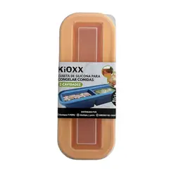 KIOXX - Cubeta de Silicona para congelar 2 cavidades Naranja