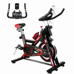GENERICO - Spinning Bicicleta Estacionaria 12kg Color Rojo