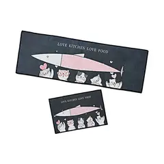 GENERICO - SET DE TAPETES PARA COCINA  DISEÑO PEZ