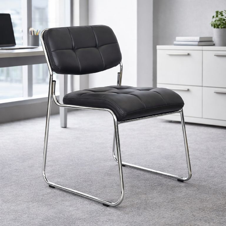 Silla de Oficina Visita Viva TQ Negro möbelArt