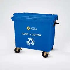 WARMI - Contenedor de Basura 660 Lts. Azul