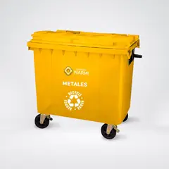WARMI - Contenedor de Basura 660 Lts. Amarillo