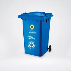 WARMI - Contenedor de Basura 360 Lts. Azul