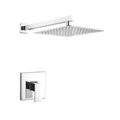 IMPORTADO MC - KIT DE DUCHA  10 PULGADAS ACERO INOXIDABLE CON MEZCLADORA MONOMANDO