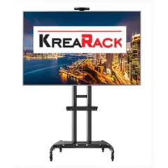GENERICO - Soporte para Tv Piso Regulable 50 a 95" Tapacable Negro