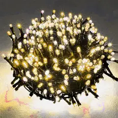GENERICO - TIRA DE 200 LUCES LED NAVIDEÑAS AMARILLO