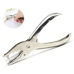 GENERICO - Perforador De Papel 3mm de 1 Hueco Manual Para Tarjetas