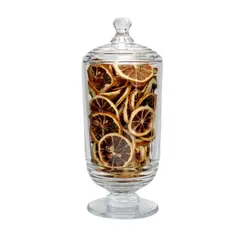 INSPIRA MARKET - Bombonera de Vidrio Alta Dulcera Recipiente Multiuso Diseño Aleatorio