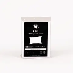 GENERICO - Fundas de Almohada King Size Set X2 Blanco – 180 Hilos