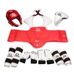 GENERICO - Taekwondo grueso equipo de protección 8pcs conjunto adultos niños