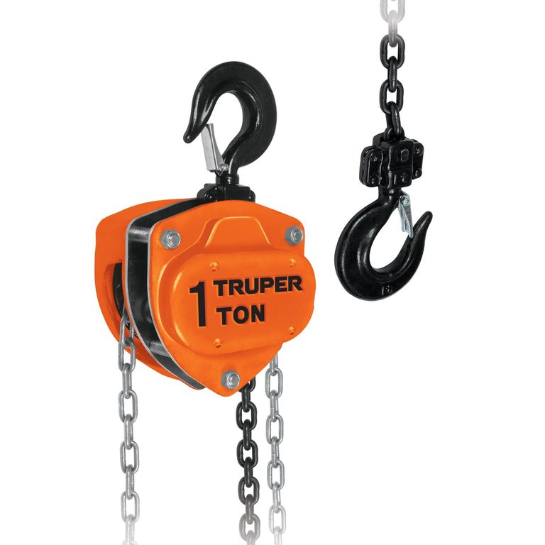 Tecle con cadena de 1 tonelada Truper