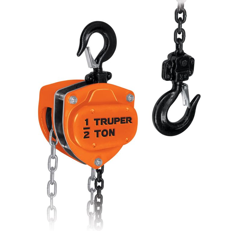 Tecle con cadena de 0.5 tonelada Truper