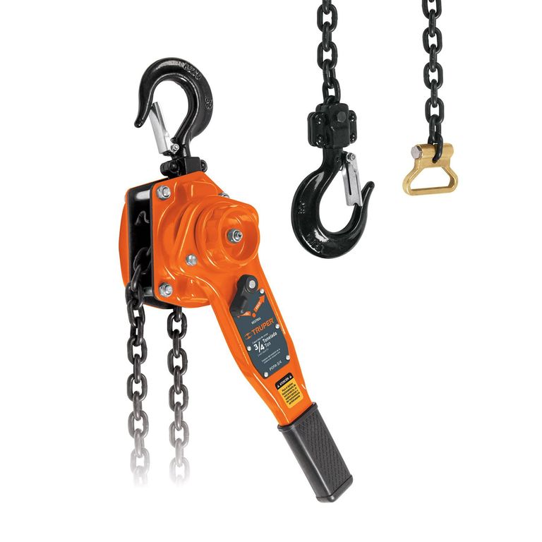 Tecle con ratchet de 3/4 tonelada truper